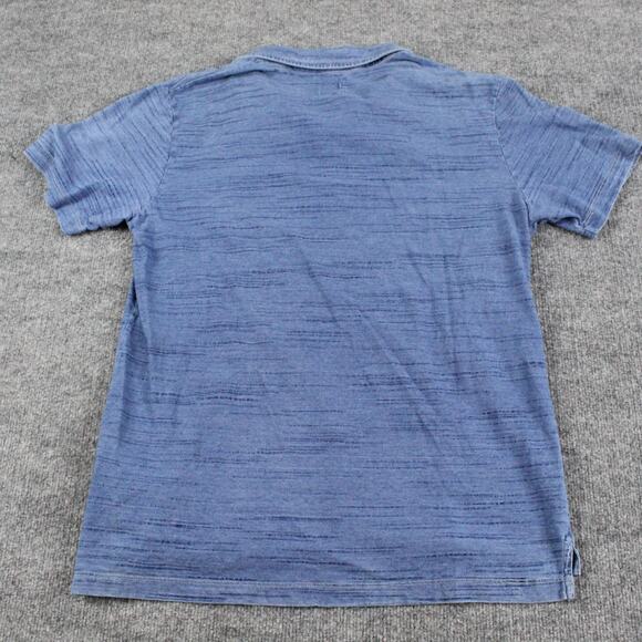 Billy Reid Shirt Mens XL Pensacola Polo Blue Cotton Short Sleeve Casual - Picture 4 of 9